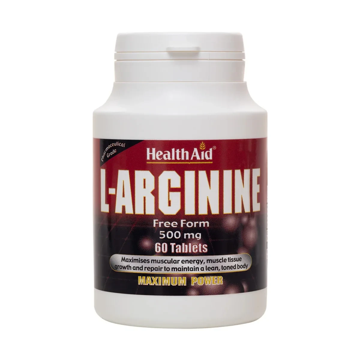 HealthAid L-Arginine 500mg 60 Tablets