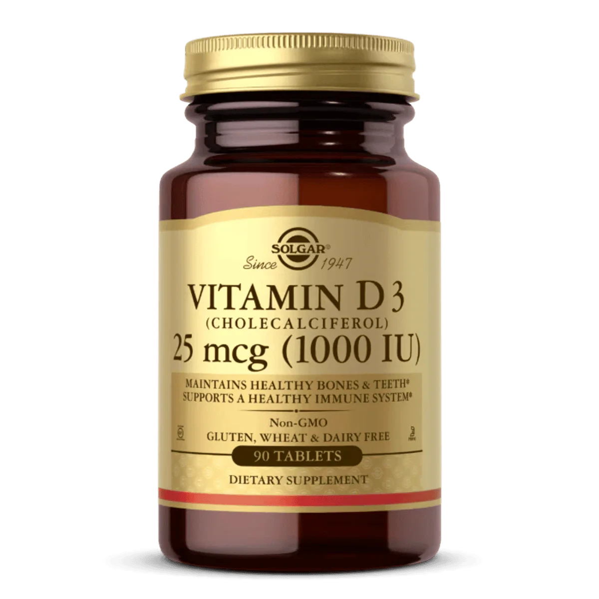 Solgar Vitamin D3 1000 IU 90 Tablets