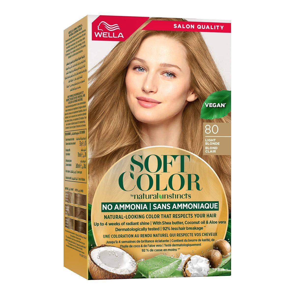 Wella Soft Color Natural Instincts Hair Color 80 Light Blonde