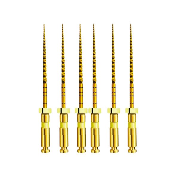 TC-Files Heat Activation Engine Use NiTi Taper 4% #20 - 25 mm Gold