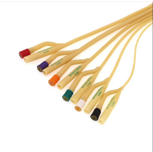 قسطرة بولية لاتكس مخرجين  مقاسات