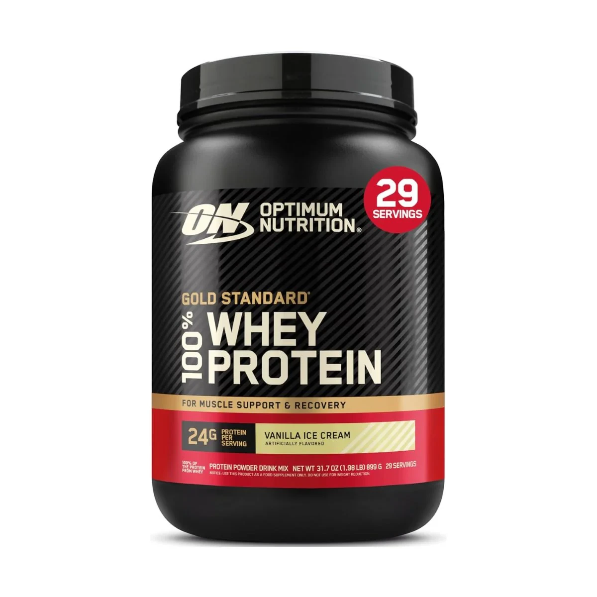 Optimum Nutrition Gold Standard 100% Whey Protein Vanilla Ice Cream 899g