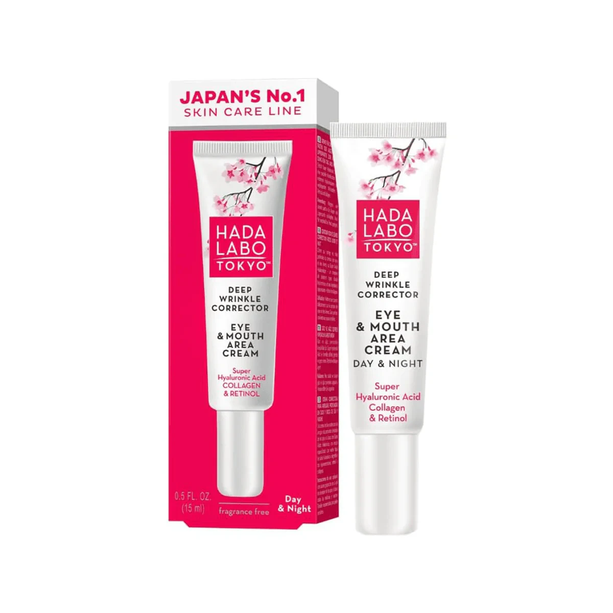 Hada Labo Tokyo Deep Wrinkle Corrector Eye & Mouth Area Cream 15ml