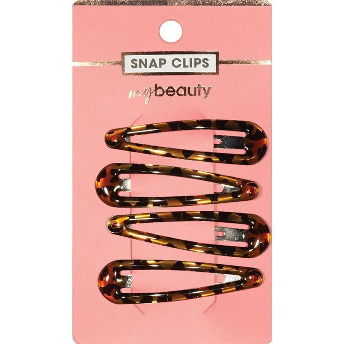 My Beauty Hair Snap Clip 4 Pack Demi Amber