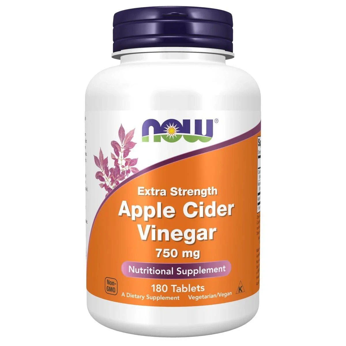 Now Apple Cider Vinegar 750mg 180 Tablets