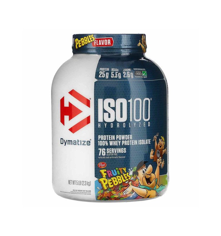 Dymatize ISO 100 Hydrolyzed 100% Whey Protein Powder Fruity Pebbles 2.27kg