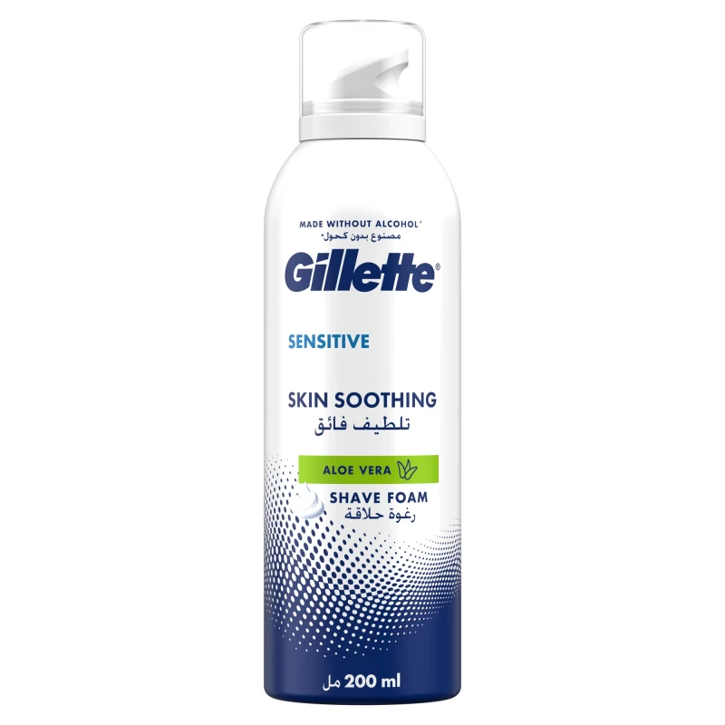 Gillette Shaving Foam Sensitive Soothing 200ml