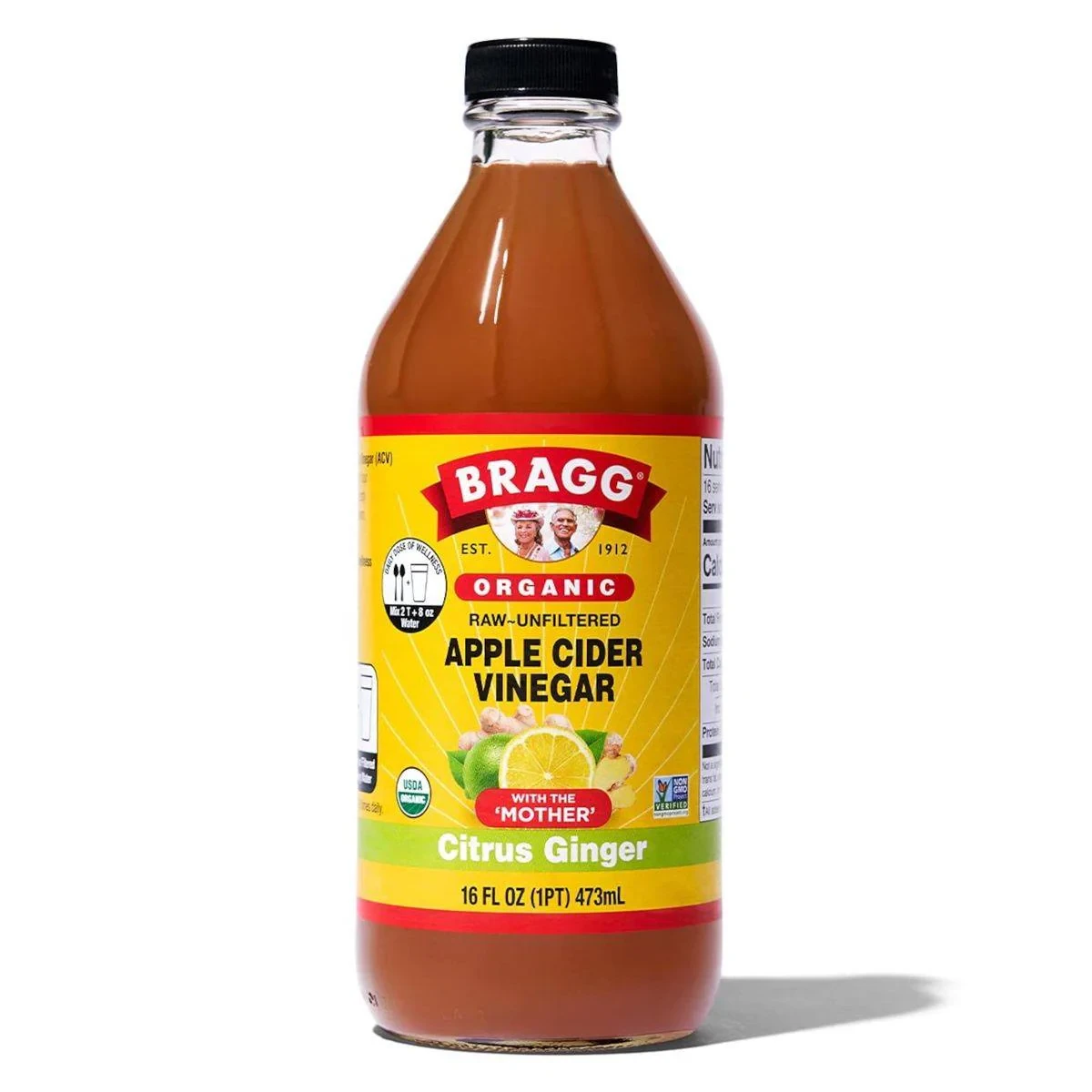 Braggs Organic Apple Cider Vinegar Citrus Ginger 473ml