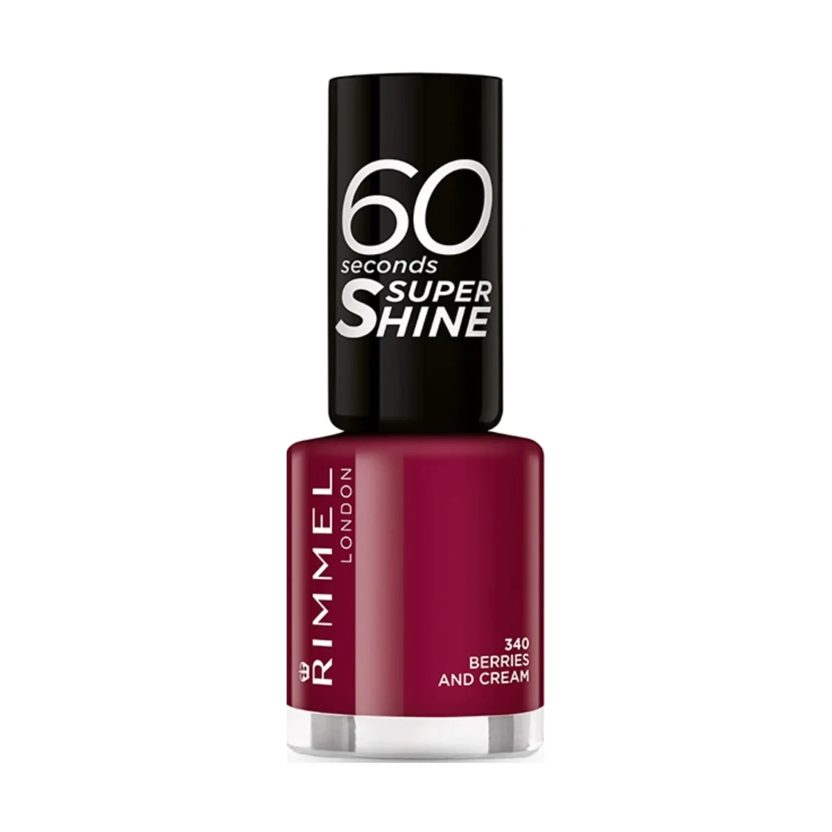 Rimmel 60 Seconds Nail Polish 340 Berries And Cream 8ml